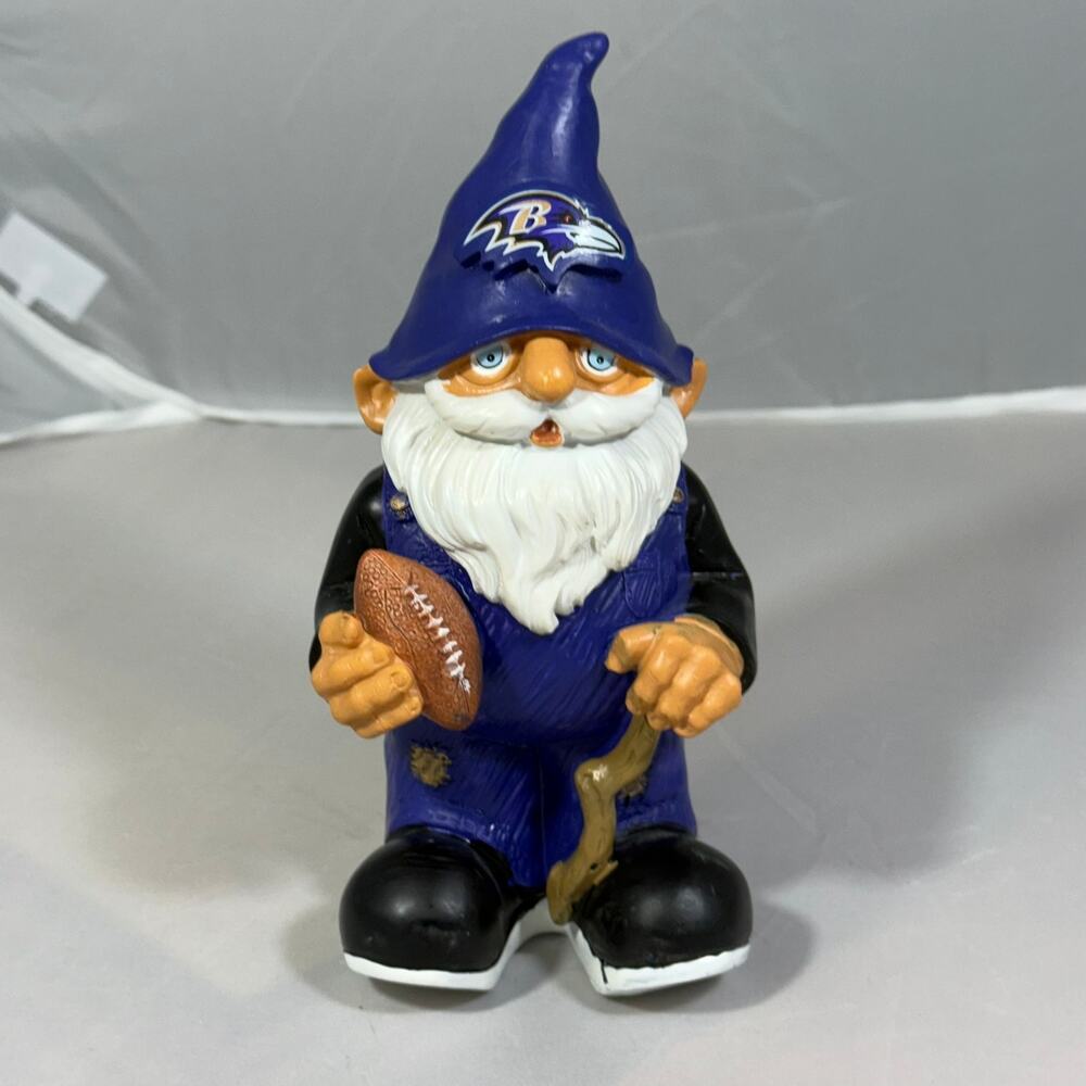 Baltimore Ravens Garden Gnome NFL Football Fan Decor Forever Collectible